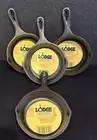 Lodge 5" Cast Iron Mini Skillet H5MS Frying Pan Pre-Seasoned Set of 4 NEW