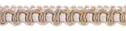 Ivory Light Beige 1/2" Gimp Braid Trim White Sands [27 Yards]