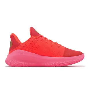 【UNDER ARMOUR】籃球鞋 Curry 4 Low Flotro 男鞋 紅 Flooded 咖哩 抓地 運動鞋 UA(3026620600)