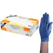 Sofeel Vinyl Low Powder Gloves 5.5g Extra Large Blue HACCP Grade 100 Box