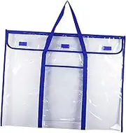 Poster Storage Bag Clear Folder Organizer for Keepsake Bulletin Board Papers