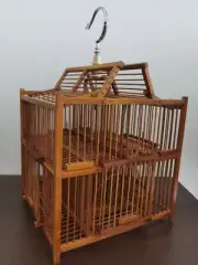 6-Door Bamboo Birdcage Repeating Trap Cage for Birds Catch Birds Softly