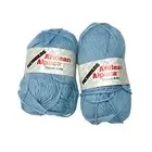 Lot of 2 Reynolds Andean 100% Pure Alpaca Yarn 4ply 50g- Color #359 Light Blue