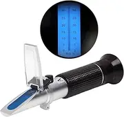 QUMOX Refractometer for Brix Testing, 0-32% Scale with ATC, Perfect for Honey, Maple Syrup, Molasses Beekeeping Essentials