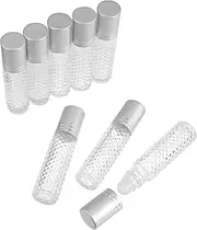 Beatifufu 8pcs Roll Roller Glass Bottle Pipette Bottle Essential Oil Roller Bottle Mini Perfume Bottles Crystal Roller Bottles Terrarium Anti-slip Essential Oils Containers Portable Bracket