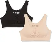 [Fruit of the Loom] Women's Shirred Front Sports Bra (2 Pack)