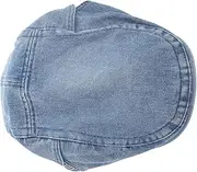 [WATIIFUFU] Vintage Cowboy Hat Denim Newsboy Cap Adjustable Flat Hat Stylish Beret Cap