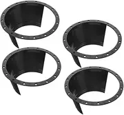 ZUNOXAZ Automotive Speaker Gasket Ring Set 4pcs Car Speaker Spacer Rings Plastic Mounting Brackets Waterproof Sound Insulation for Cars