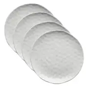 4PK Ecology Speckle Milk 27cm Stoneware Dinner Plate Round - White