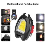 Mini COB Flashlight Bright Rechargeable Keychain Multifunction LED Flashlight
