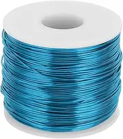 uxcell 18 Gauge Anodized Aluminum Craft Wire Bendable Bonsai Training Wire 492 Feet 1mm for Sculpting Crafts Wreath Floral Beading Jewelry Making, Blue