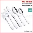 Stainless Steel Cutlery Set Silver Spoon Fork Knife Teaspoon Teafork Bulk Dinner