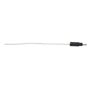 6" Single Lead Wire w/ .180 Bullet Termination & Stripped End - White -Set of 10