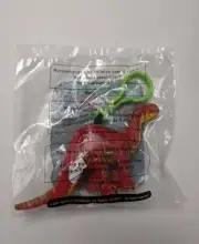 WENDY'S KID'S MEAL TOY EXTINCT! 2001 DINOSAUR PLUSH APATOSAURUS RED #4 NIP