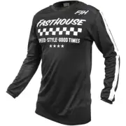Fasthouse Originals Air Cooled Vented Jersey, Black/White