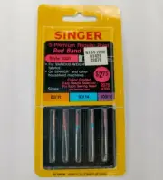 Singer Red Band Style 2020 5 Premium Color Coded Needles Original New