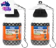 TERRO Fly Magnet, Reusable Fly Trap - Includes One Fly Bait Packet and Heavy Dut