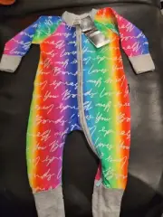 Bonds Rainbow Pride Wondersuit Size 00 Bnwt