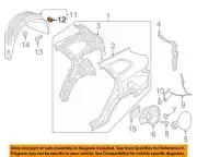 NEW OEM 07-15 HYUNDAI Santa Fe 1/4 Panel-Wheel Fender Liner Nuts (3) 8682526000