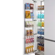 Larder Open Out Tandem Pantry 450mm Cabinet 1850mm-2150mm Adjustable Height