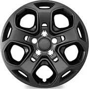 TangMiGe 4-Pack Hubcaps Wheel Covers Compatible with Ford Fusion 2010 2011 2012, AE5Z1130D, 17 inch 17" (Black Color)