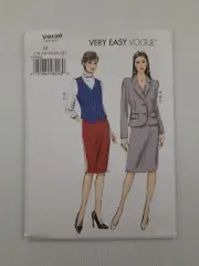 Vogue Sewing Pattern 9138 V9138 Misses Jacket Vest Skirt Pattern Size 14-22 NEW
