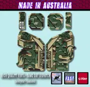 FOX style Factory 36 - 2021 Fork Decals Stickers CAMO green/black Laminated