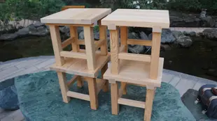 安安台灣檜木--高級台灣檜木浴室小方椅