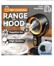 Desktop Range Hood Mini Suction Extractor Hood USB Charging Angle-adjustable Cam
