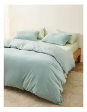 [Sheet Society] Stevie Velvet Quilt Cover Set in Mineral