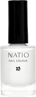 Natio Australia Nail Colour Cloud 10ml - Plant Based White Nail Polish Varnish - Vegan Friendly