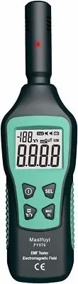 Mingzhe EMF Meter Electromagnetic Radiation Detector Handheld Tester FY876 Black