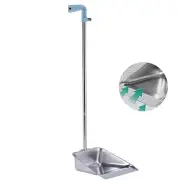 Dust Pans with Long Handle - Metal Upright Dustpan Heavy Duty Dustpan Only