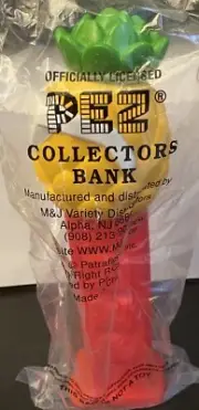 PEZ Pineapple Collector’s Coin Bank 12” Sealed Bag