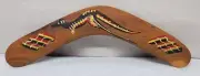 Boomerang Australia Bunabiri Souvenir 10" Painted by Aboriginals Free Shipping