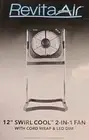 Revita Air 12" Swirl Cool 2 In 1 Fan / Cool & Circulate 2cntrboxarea