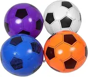 BESPORTBLE 4pcs Inflatable Soccer Balls Versatile Beach Toys for Teens PVC Construction Leak-Resistant Interactive Fun for Boys and Girls