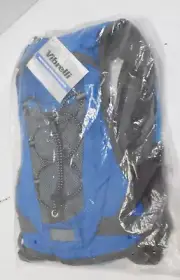 Vibrelli Hydration Pack & 2L Hydration Water Bladder High Flow Bite Valve Blue