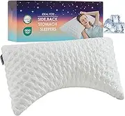 Cooling Pillows for Side and Back Sleepers -Luxury Adjustable Filling - Shredded Memory Foam Bed Pillow for Sleeping - Bamboo Pillow for Neck and Shoulder Pain-Customizable Loft (Queen 1- Pack)