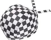 [Minkissy] Chef Hat Unisex Plaid Pattern Breathable Cooking Cap for Men and Women Comfortable Service Hat for Restaurants and Catering Classic Design Suitable for Chefs