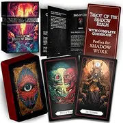 Earth Moon Magick Tarot Cards Set - 78 + 2 Tarot Cards, 172-Page Guidebook, Matte Finish, 350gsm Art Paper, Mystical Shadow & Light Design, Perfect for Beginners & Advanced Readers