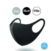 90 BULK - Pack Of 3 Protective Face Anti Dust Reusable Washable Face Mask Shield