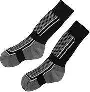 [GOOHOCHY] Cycling Socks Compression Equestrian Socks for Boys and Girls Adults Running Basketball Soccer Hiking Grey