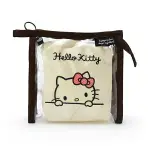 【震撼精品百貨】凱蒂貓_HELLO KITTY~日本SANRIO三麗鷗 KITTY透明化妝包附縮口袋(桌前款)*33955