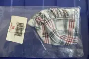 Longaberger Market Day Plaid Lavender or Lavendar Booking Basket Liner #206302