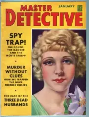 MAG: MASTER DETECTIVE JAN 1939-FN-PULP STYLE CRIME MAG-HANSA WITTIG CVR/ARTIC...