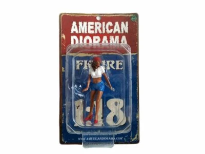 LADY MECHANIC KATIE 1/18 SCALE FIGURINE BY AMERICAN DIORAMA 23862