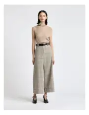 [Cue] Merino Roll Neck Tank in Light Camel