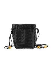 Logo bucket shoulder bag One size black