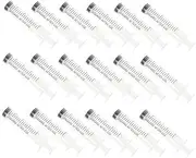 HOMOCONO 30pcs Injection Liquid Medication For Liquid Food Injectors Liquid Containers Marinade Needleless for Feeding Pets Liquid Measuring Containers for Organizing Plastic White